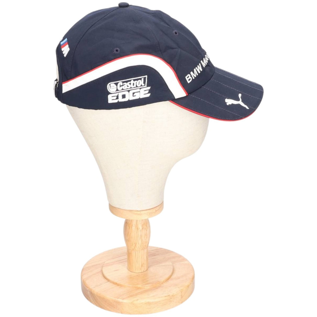 PUMA BMW MOTORSPORT Advertising Racing Cap (One Size Fits Most) cotton navy blue type Vintage Second Hand
