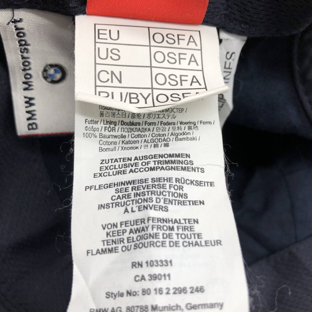 PUMA BMW MOTORSPORT Advertising Racing Cap (One Size Fits Most) cotton navy blue type Vintage Second Hand