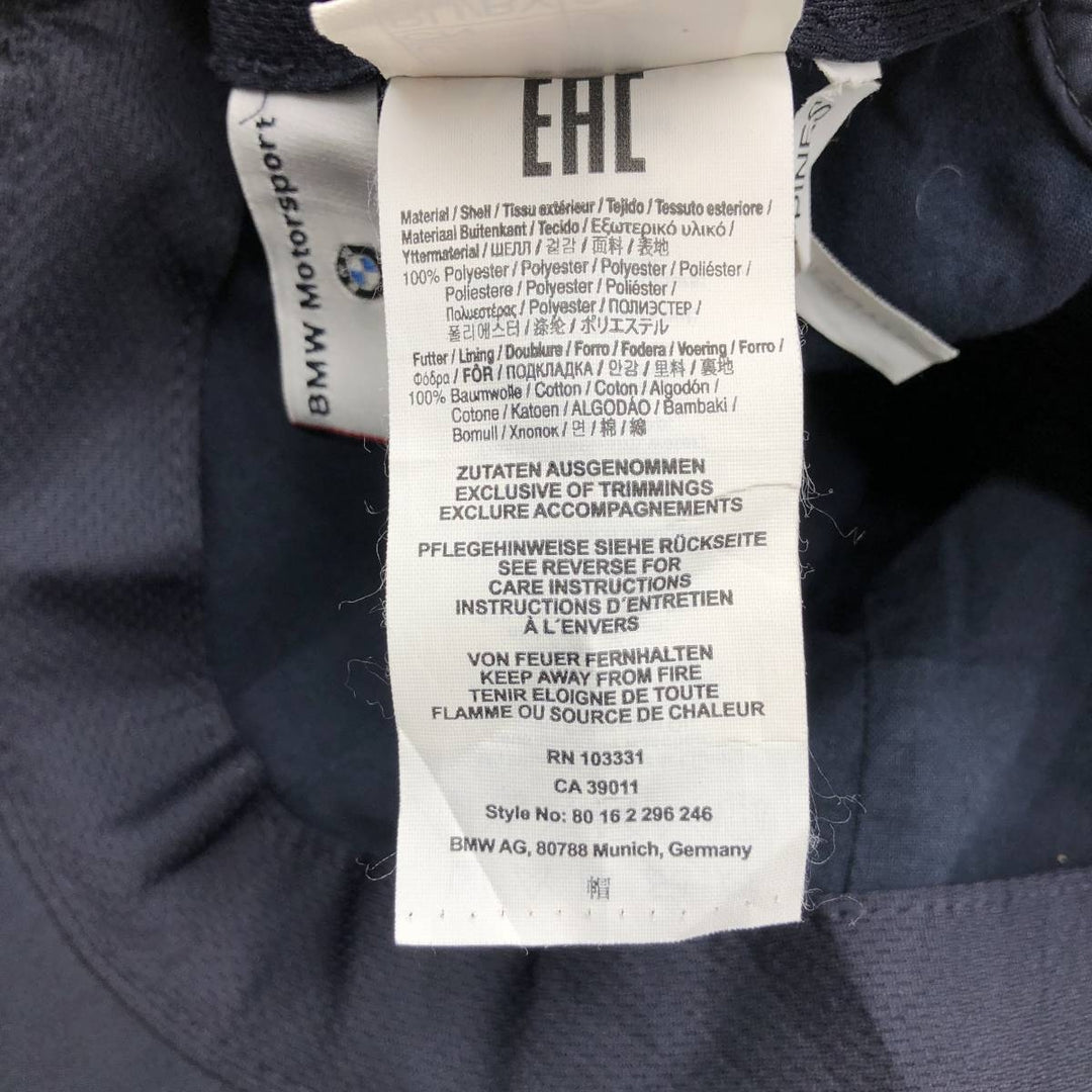 PUMA BMW MOTORSPORT Advertising Racing Cap (One Size Fits Most) cotton navy blue type Vintage Second Hand