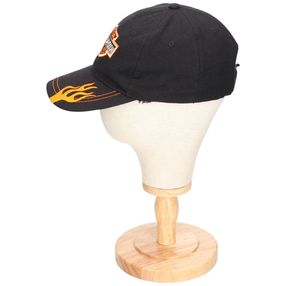 Harley-Davidson Fire Pattern 6-Panel Cap, One Size Fits Most unclear black type Vintage Second Hand