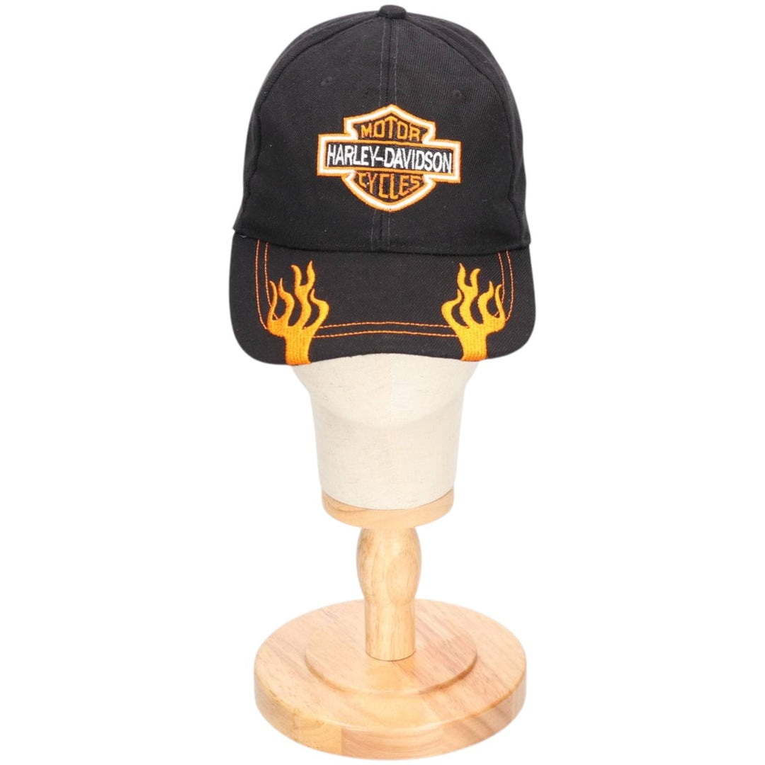 Harley-Davidson Fire Pattern 6-Panel Cap, One Size Fits Most unclear black type Vintage Second Hand