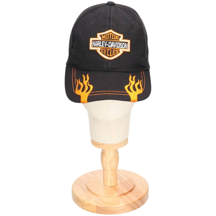 Harley-Davidson Fire Pattern 6-Panel Cap, One Size Fits Most unclear black type Vintage Second Hand