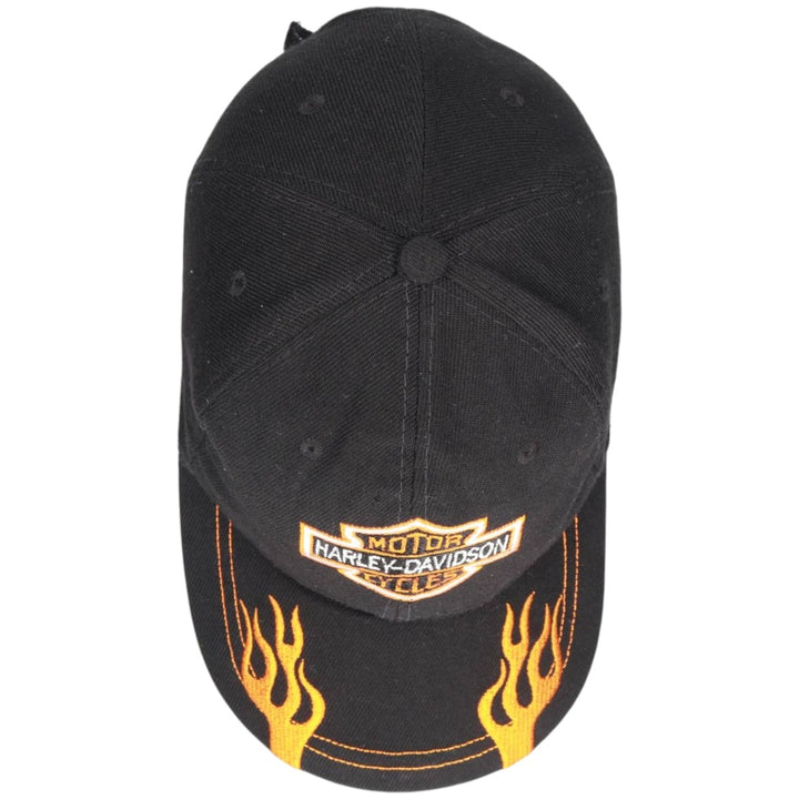Harley-Davidson Fire Pattern 6-Panel Cap, One Size Fits Most unclear black type Vintage Second Hand