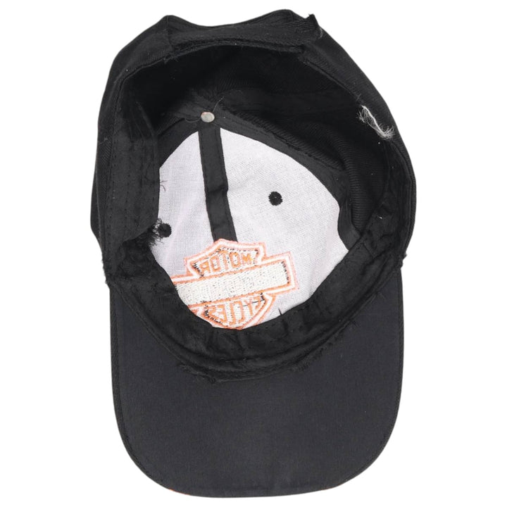 Harley-Davidson Fire Pattern 6-Panel Cap, One Size Fits Most unclear black type Vintage Second Hand
