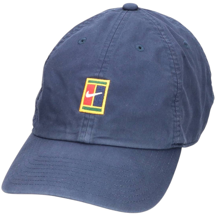 Nike Court Heritage 86 Baseball Cap (One Size Fits Most) cotton navy blue type Vintage Second Hand