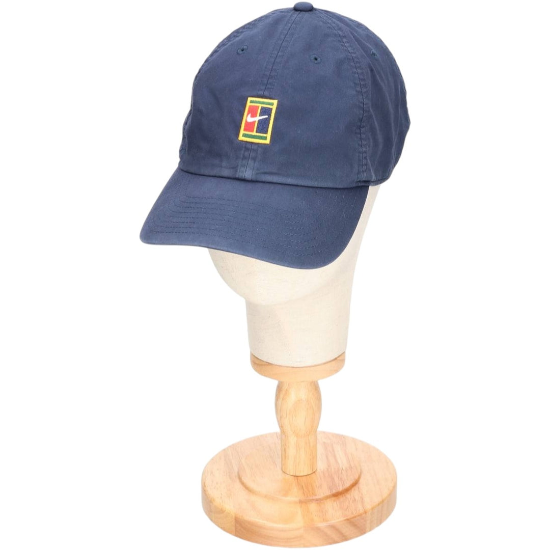 Nike Court Heritage 86 Baseball Cap (One Size Fits Most) cotton navy blue type Vintage Second Hand