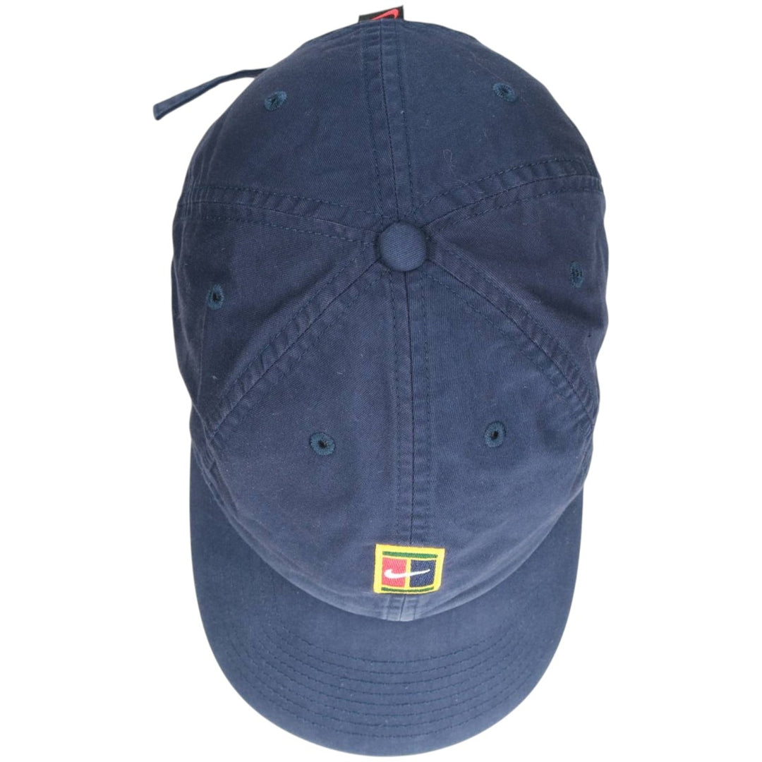 Nike Court Heritage 86 Baseball Cap (One Size Fits Most) cotton navy blue type Vintage Second Hand