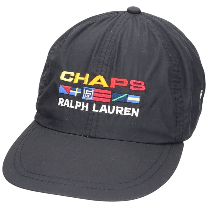 Ralph Lauren Chaps nylon cap, one size fits all Nylon black type Vintage Second Hand