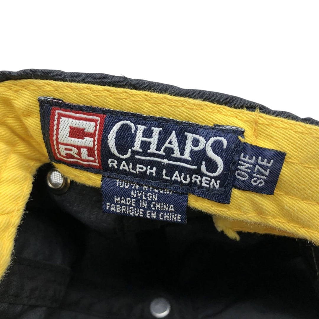 Ralph Lauren Chaps nylon cap, one size fits all Nylon black type Vintage Second Hand