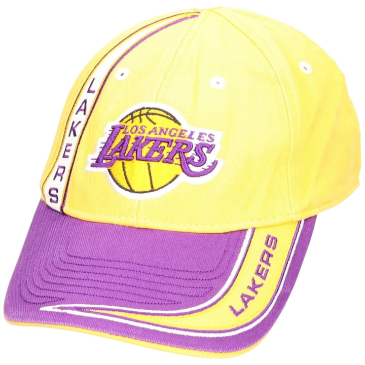 NBA LOS ANGELES LAKERS Two-Tone Baseball Cap, One Size Fits Most cotton yellow type Vintage Second Hand