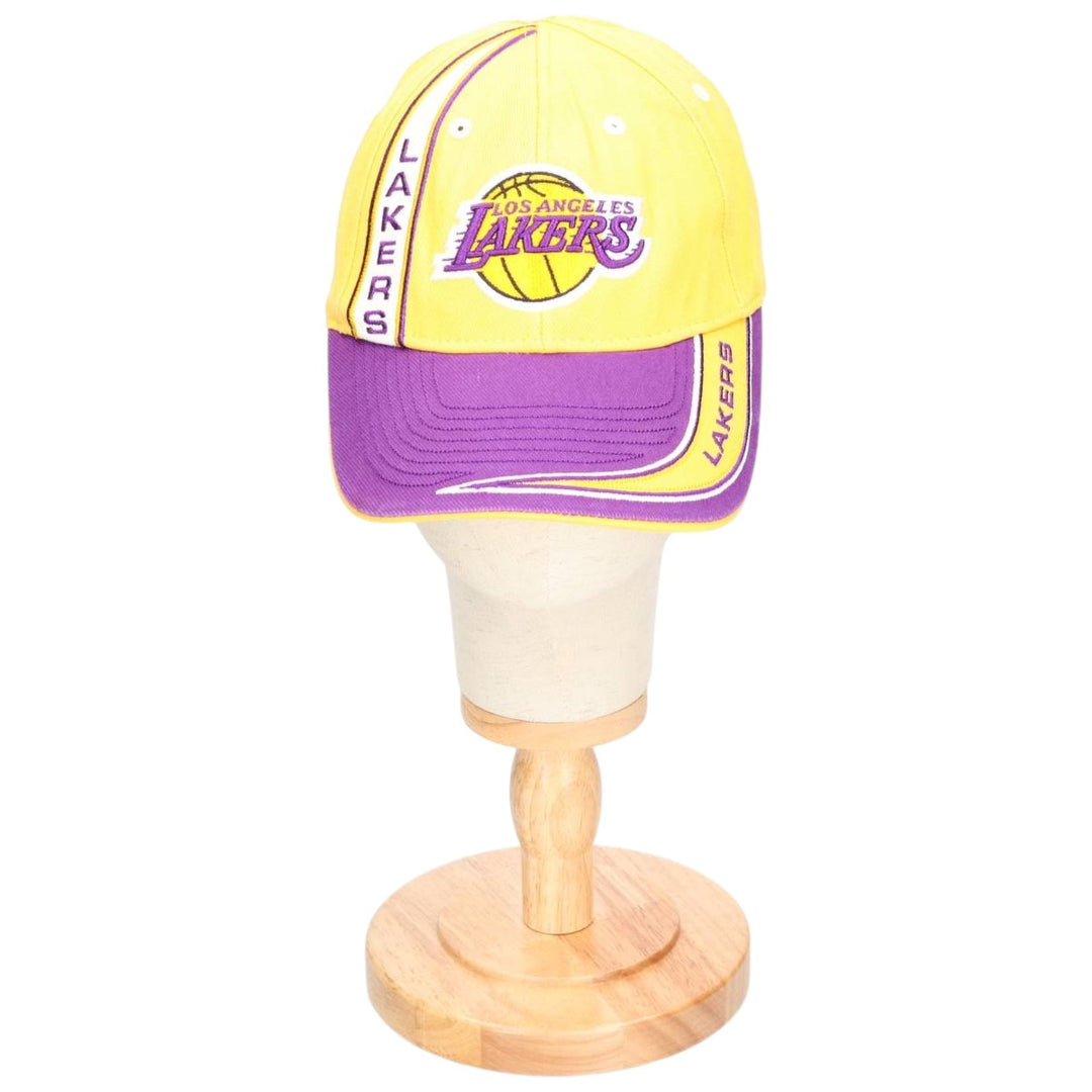 NBA LOS ANGELES LAKERS Two-Tone Baseball Cap, One Size Fits Most cotton yellow type Vintage Second Hand