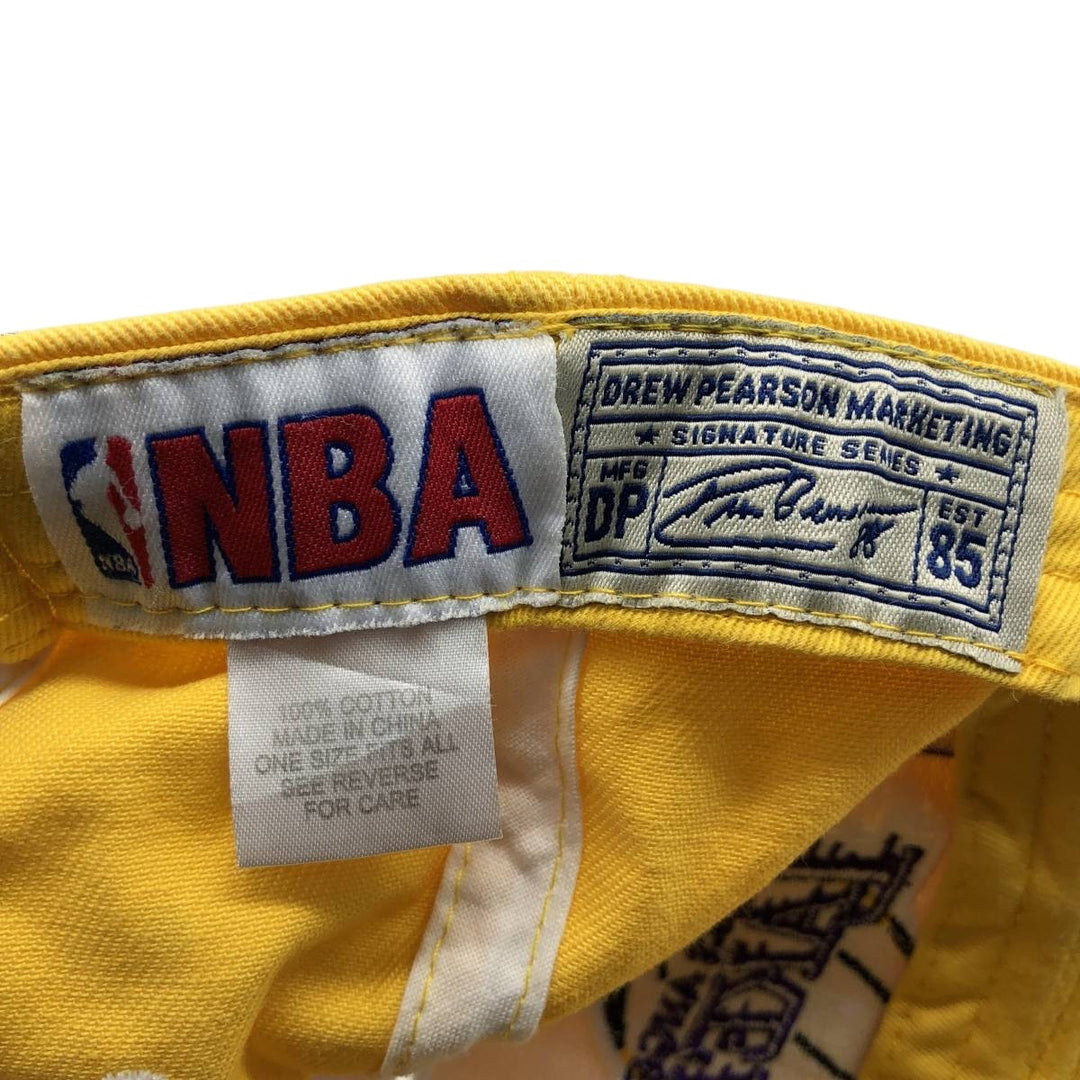 NBA LOS ANGELES LAKERS Two-Tone Baseball Cap, One Size Fits Most cotton yellow type Vintage Second Hand