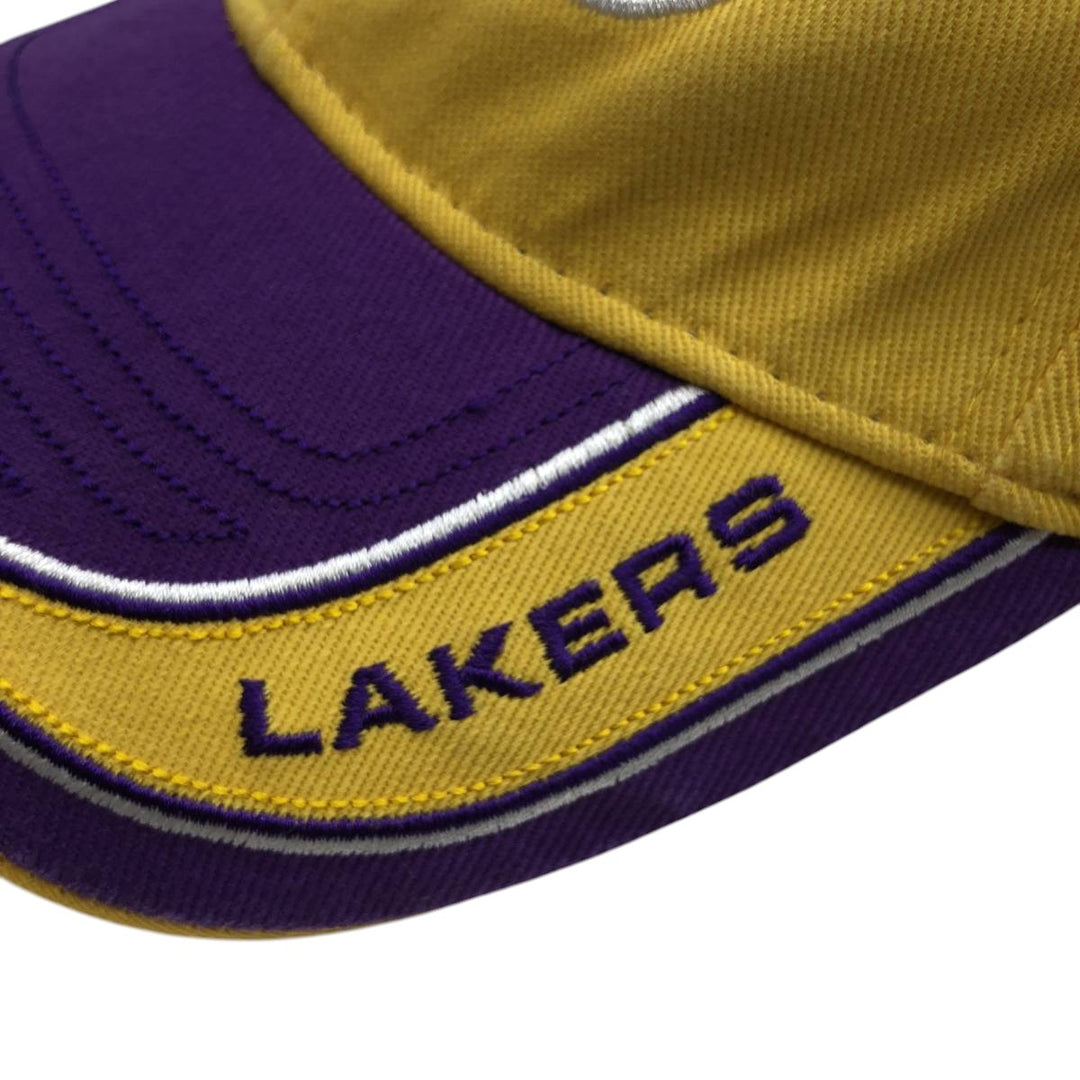 NBA LOS ANGELES LAKERS Two-Tone Baseball Cap, One Size Fits Most cotton yellow type Vintage Second Hand