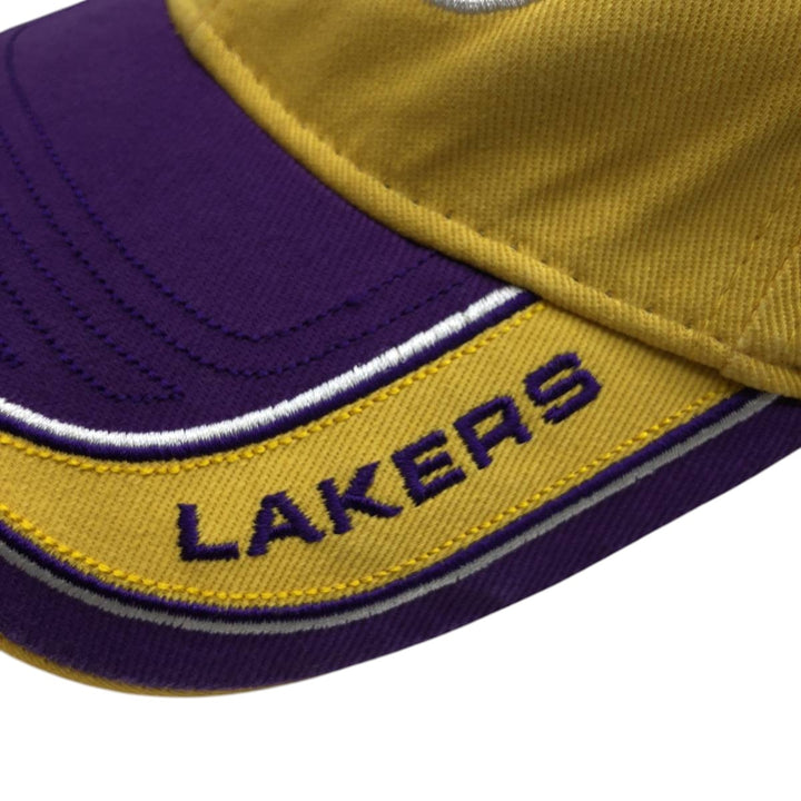 NBA LOS ANGELES LAKERS Two-Tone Baseball Cap, One Size Fits Most cotton yellow type Vintage Second Hand