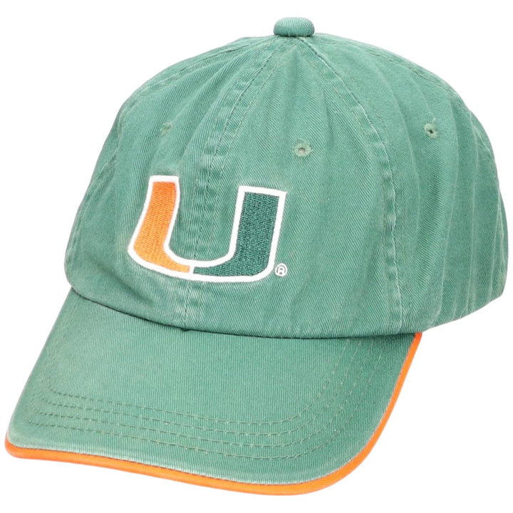 SIGNATURES MIAMI HURRICANES Miami Hurricanes College Baseball Cap, One Size Fits Most unclear Green type dark green Vintage Second Hand