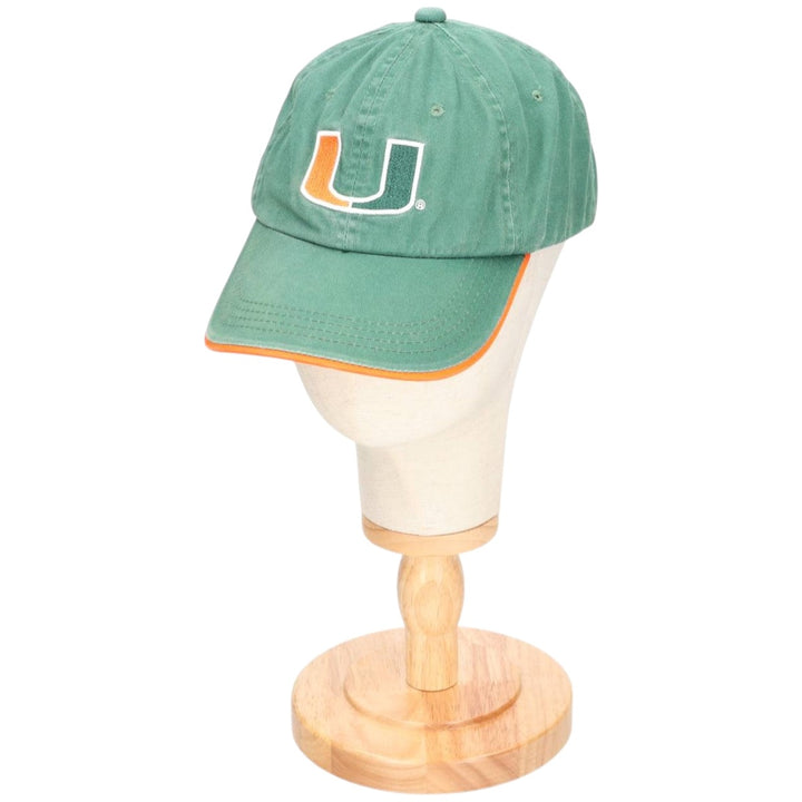 SIGNATURES MIAMI HURRICANES Miami Hurricanes College Baseball Cap, One Size Fits Most unclear Green type dark green Vintage Second Hand