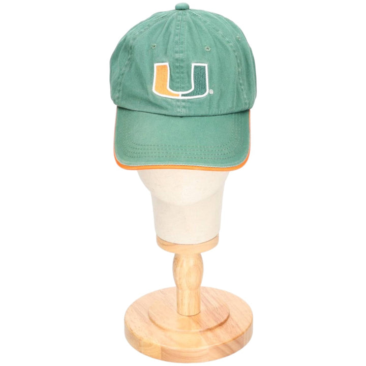 SIGNATURES MIAMI HURRICANES Miami Hurricanes College Baseball Cap, One Size Fits Most unclear Green type dark green Vintage Second Hand
