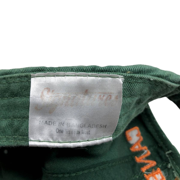 SIGNATURES MIAMI HURRICANES Miami Hurricanes College Baseball Cap, One Size Fits Most unclear Green type dark green Vintage Second Hand
