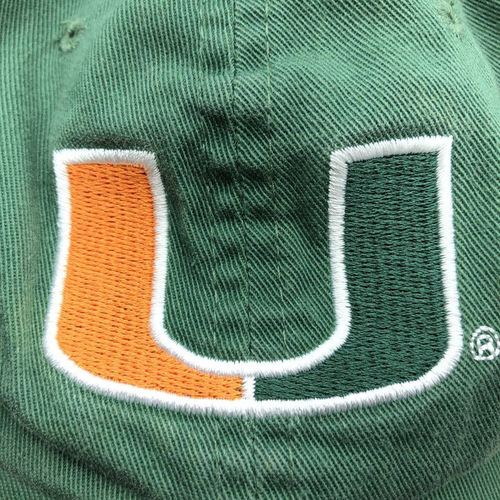 SIGNATURES MIAMI HURRICANES Miami Hurricanes College Baseball Cap, One Size Fits Most unclear Green type dark green Vintage Second Hand