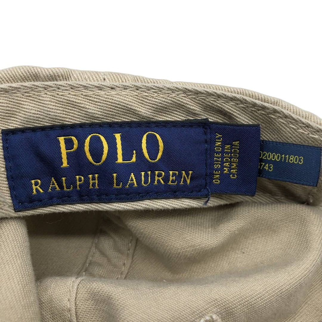 Ralph Lauren POLO RALPH LAUREN Baseball Cap Free Size cotton Beige type Vintage Second Hand