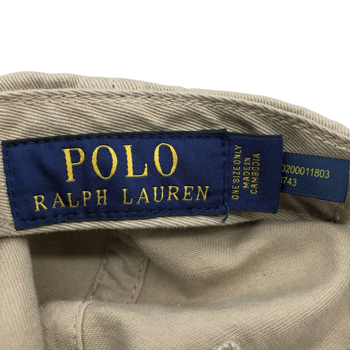 Ralph Lauren POLO RALPH LAUREN Baseball Cap Free Size cotton Beige type Vintage Second Hand
