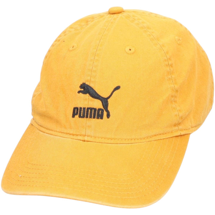 PUMA baseball cap, one size fits all cotton ocher yellow type Vintage Second Hand