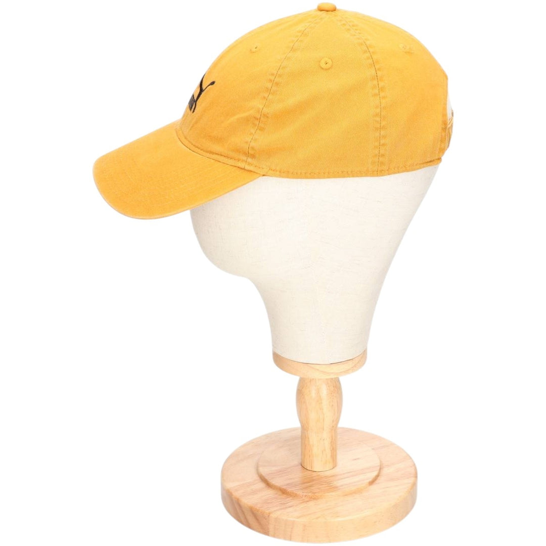 PUMA baseball cap, one size fits all cotton ocher yellow type Vintage Second Hand