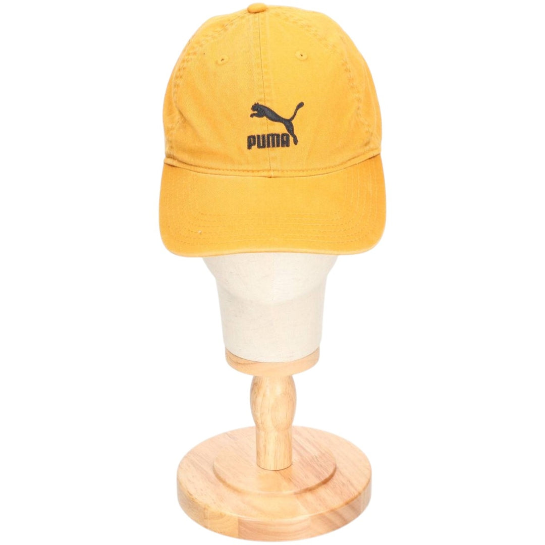 PUMA baseball cap, one size fits all cotton ocher yellow type Vintage Second Hand