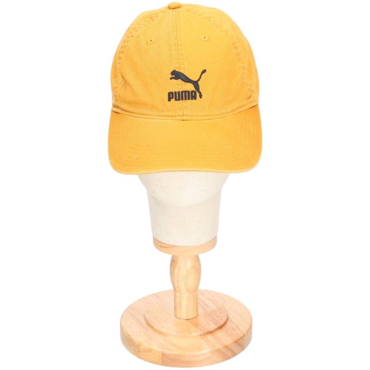 PUMA baseball cap, one size fits all cotton ocher yellow type Vintage Second Hand