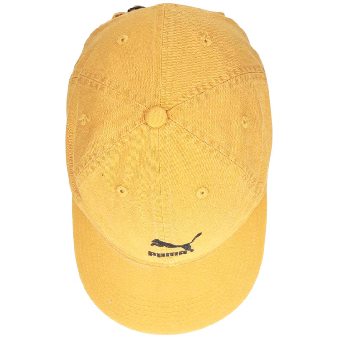 PUMA baseball cap, one size fits all cotton ocher yellow type Vintage Second Hand