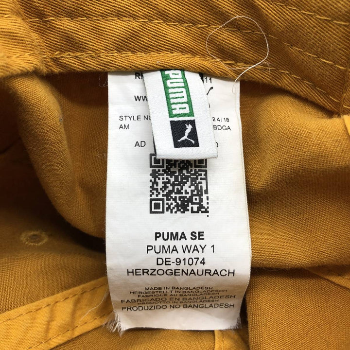 PUMA baseball cap, one size fits all cotton ocher yellow type Vintage Second Hand