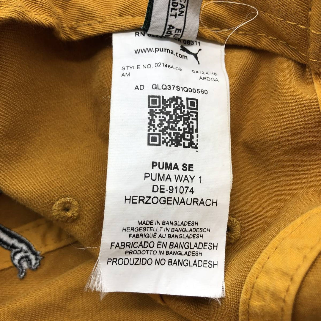 PUMA baseball cap, one size fits all cotton ocher yellow type Vintage Second Hand