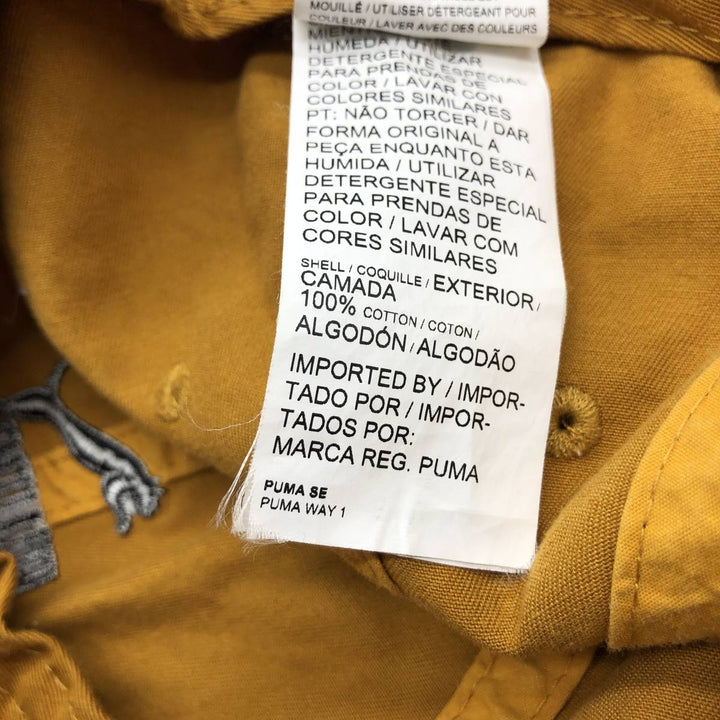 PUMA baseball cap, one size fits all cotton ocher yellow type Vintage Second Hand