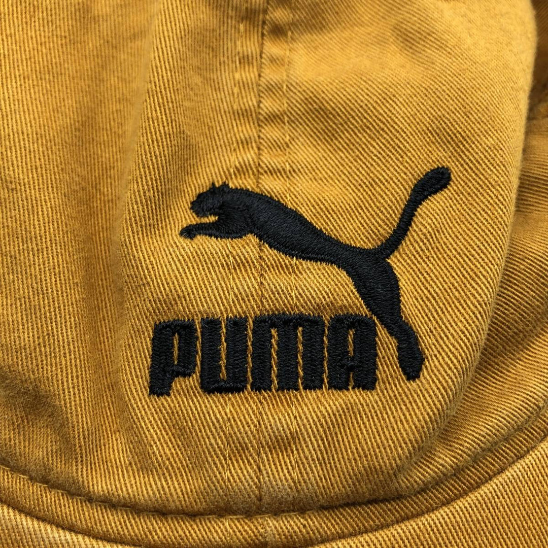 PUMA baseball cap, one size fits all cotton ocher yellow type Vintage Second Hand