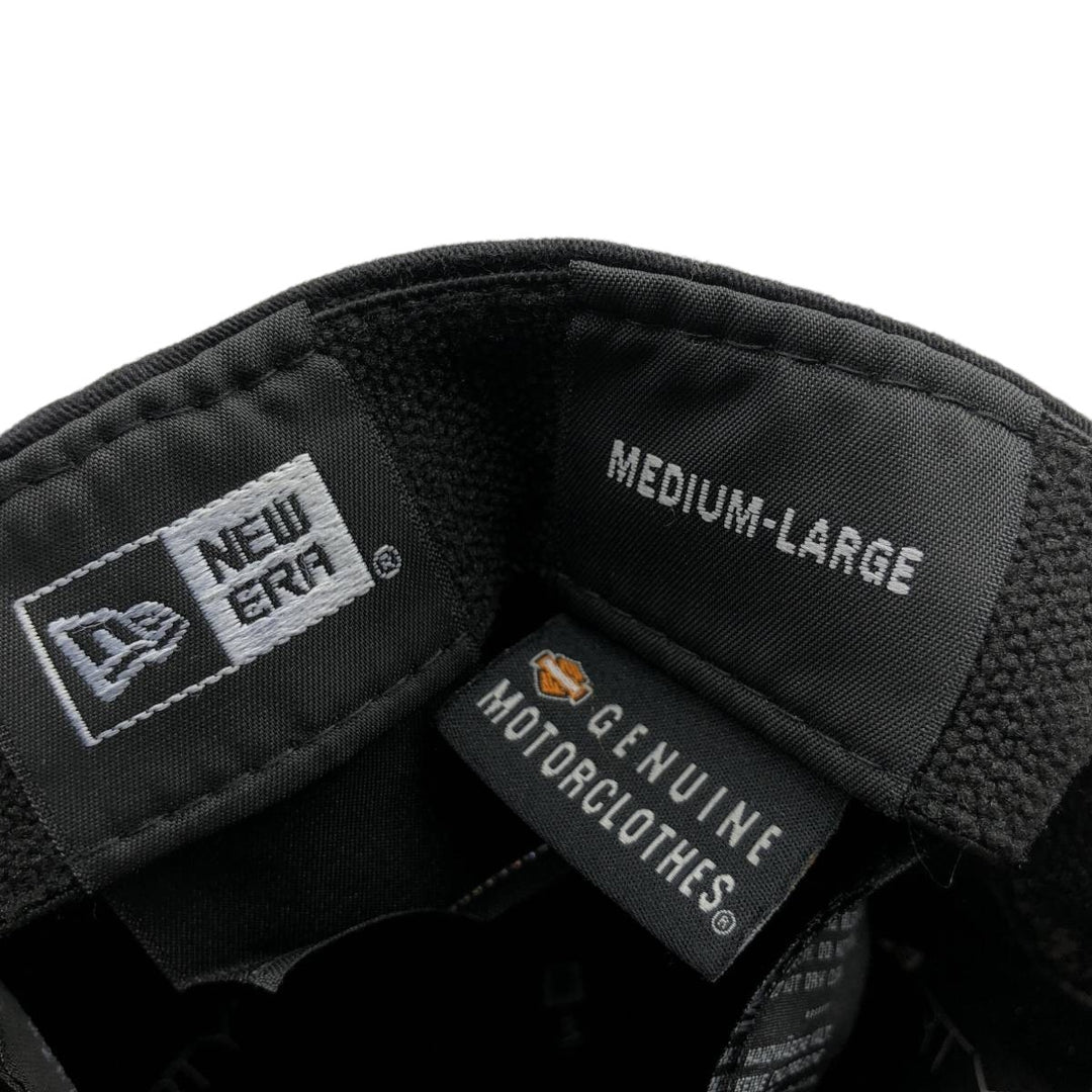 New Era Harley-Davidson Distressed Baseball Cap, One Size Fits Most cotton black type Vintage Second Hand