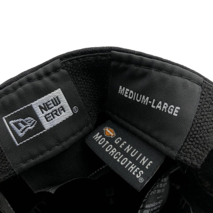 New Era Harley-Davidson Distressed Baseball Cap, One Size Fits Most cotton black type Vintage Second Hand