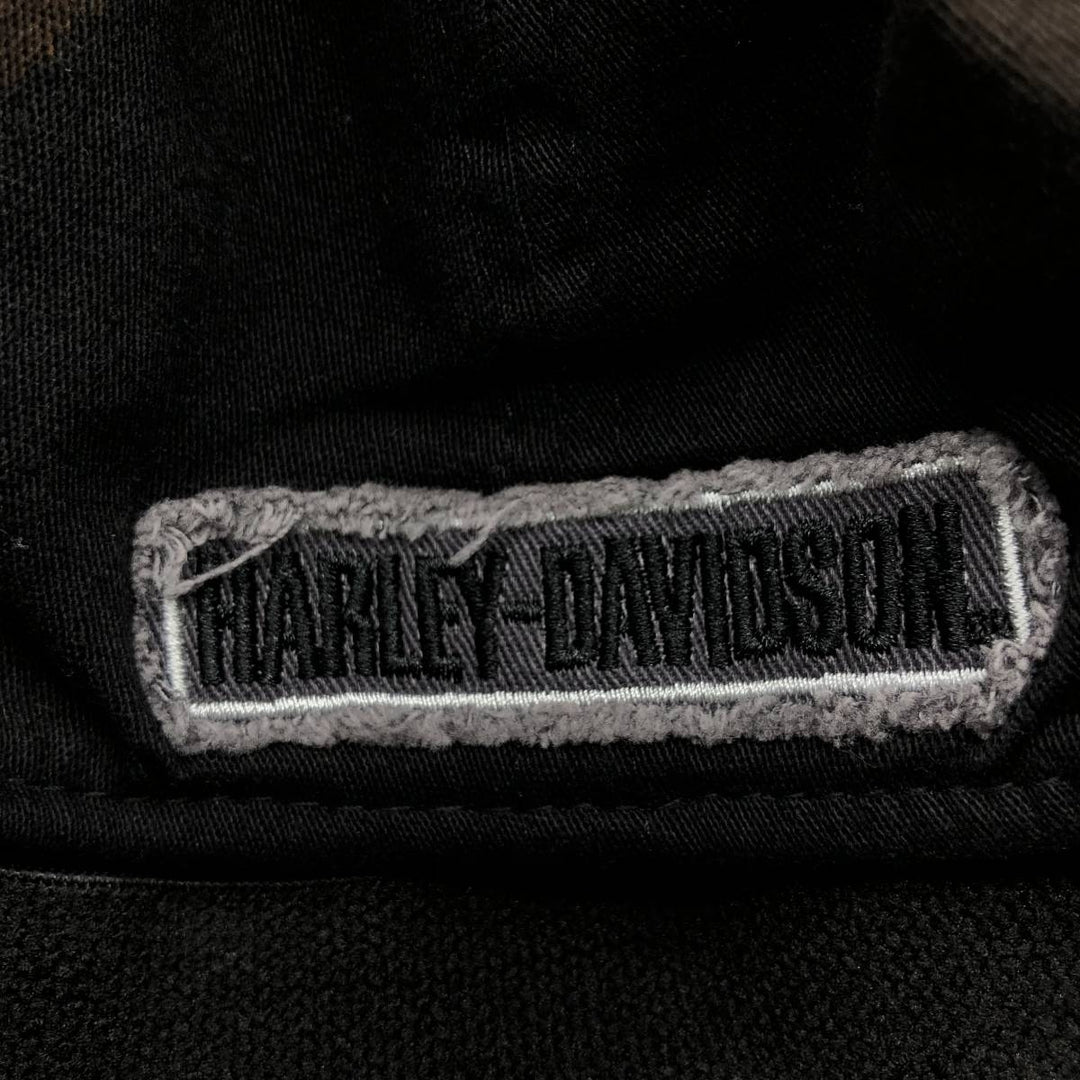 New Era Harley-Davidson Distressed Baseball Cap, One Size Fits Most cotton black type Vintage Second Hand