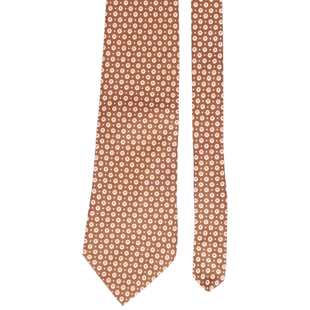 Brooks Brothers MAKERS Dot Pattern Tie, Made in USA silk Khaki type Vintage Second Hand