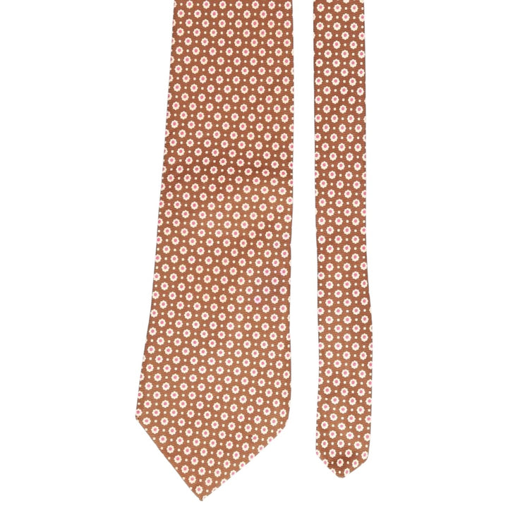 Brooks Brothers MAKERS Dot Pattern Tie, Made in USA silk Khaki type Vintage Second Hand