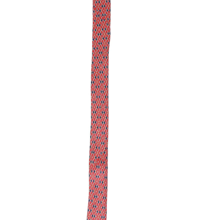 Brooks Brothers MAKERS All-Over Print Tie, Made in USA silk red type Vintage Second Hand