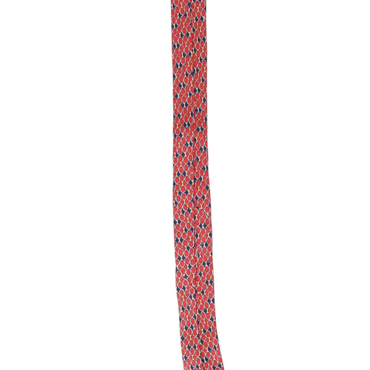 Brooks Brothers MAKERS All-Over Print Tie, Made in USA silk red type Vintage Second Hand