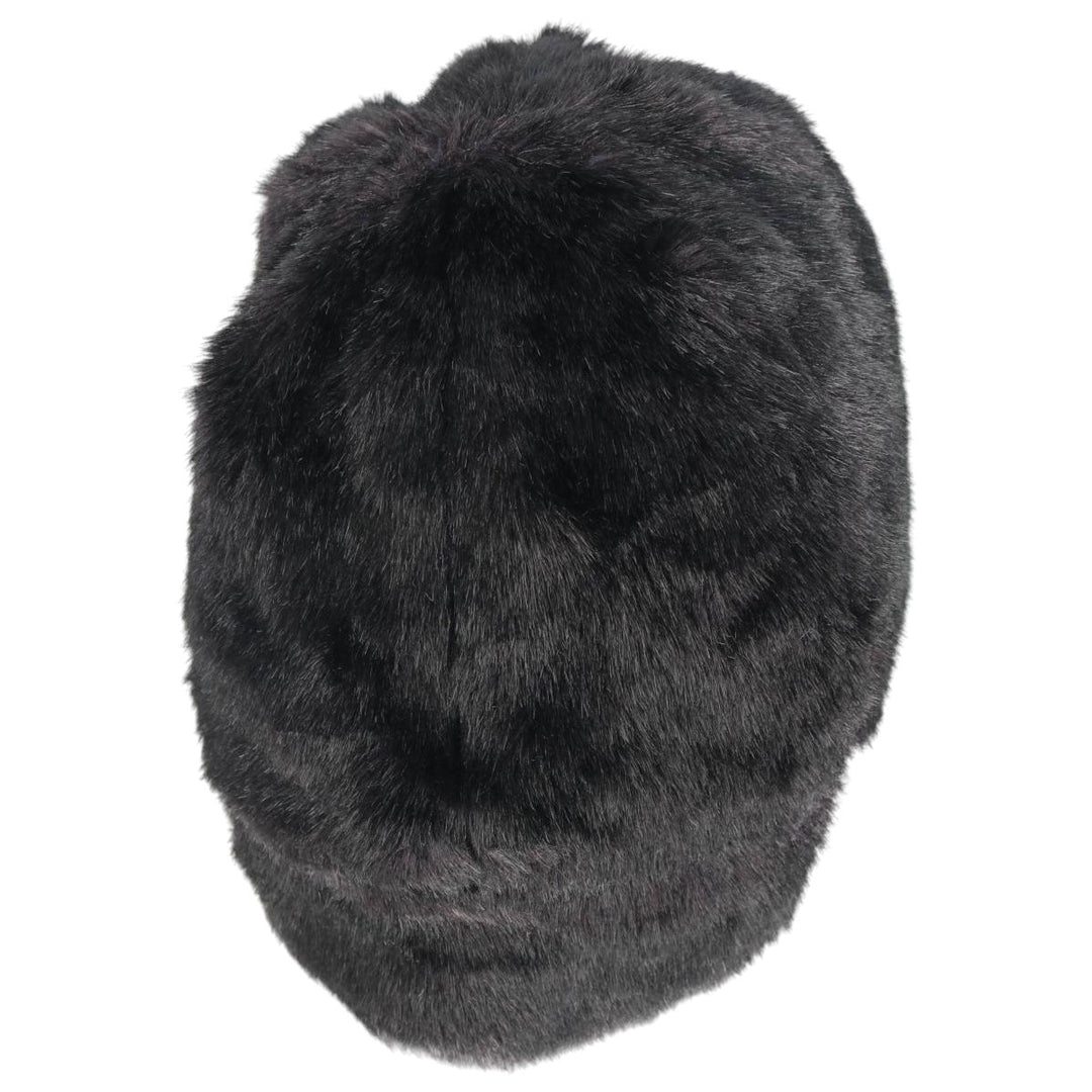 PAMELA MCCOY FUR REPLICA Fur Replica Ushanka Flight Cap, One Size Fits Most acrylic black type Vintage Second Hand