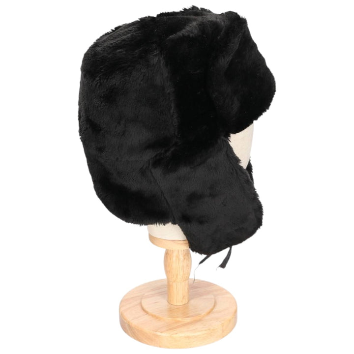 Ushanka fur flight cap, one size fits all unclear black type Vintage Second Hand