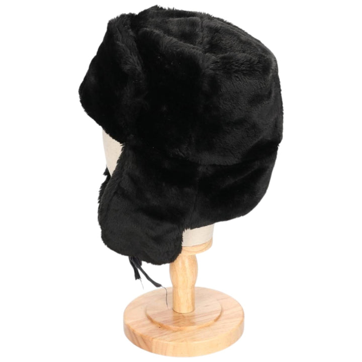 Ushanka fur flight cap, one size fits all unclear black type Vintage Second Hand