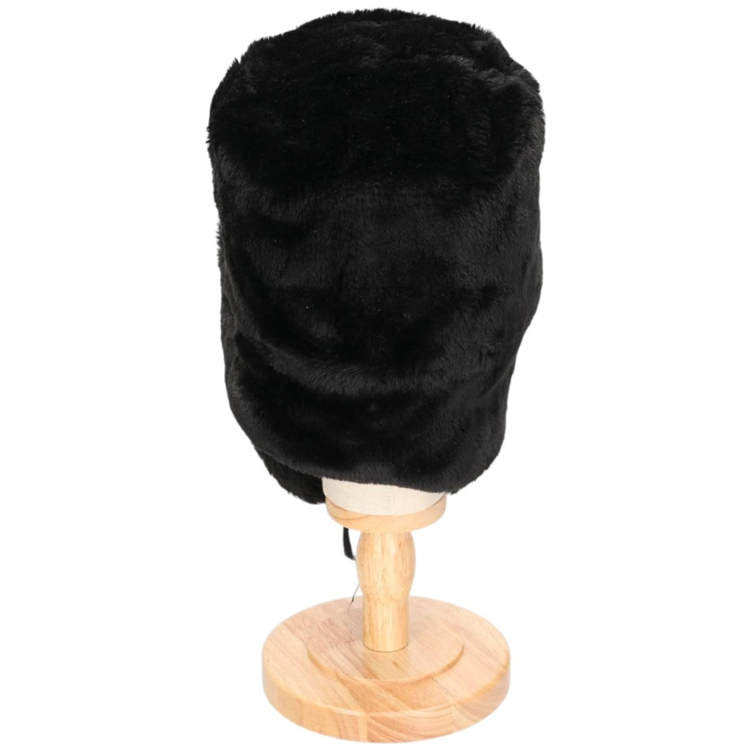 Ushanka fur flight cap, one size fits all unclear black type Vintage Second Hand
