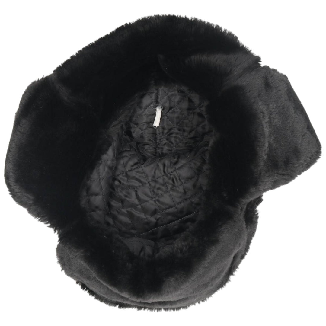 Ushanka fur flight cap, one size fits all unclear black type Vintage Second Hand