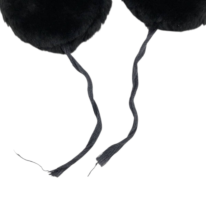 Ushanka fur flight cap, one size fits all unclear black type Vintage Second Hand