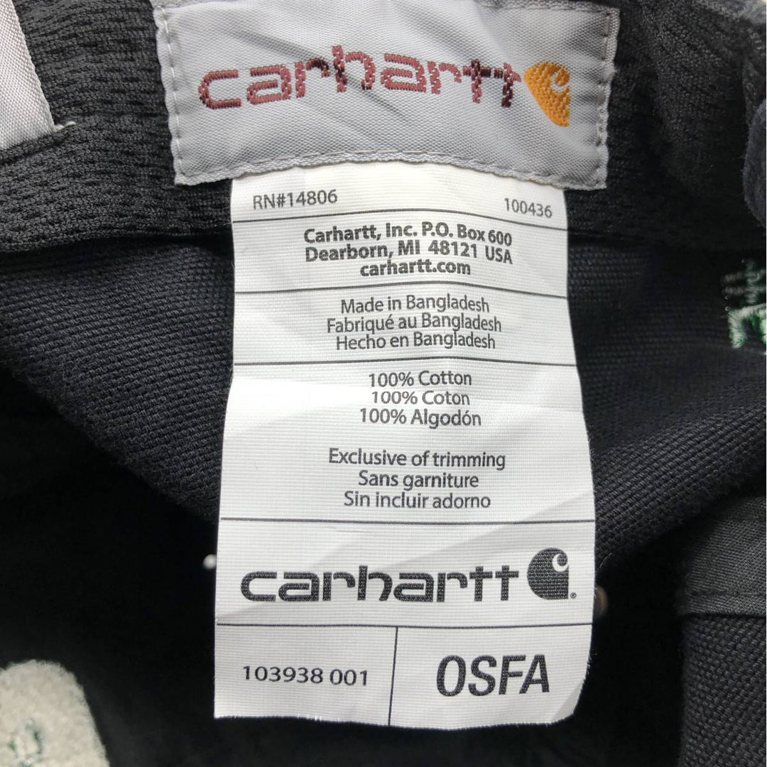 Carhartt Baseball Cap Free Size cotton black type Vintage Second Hand