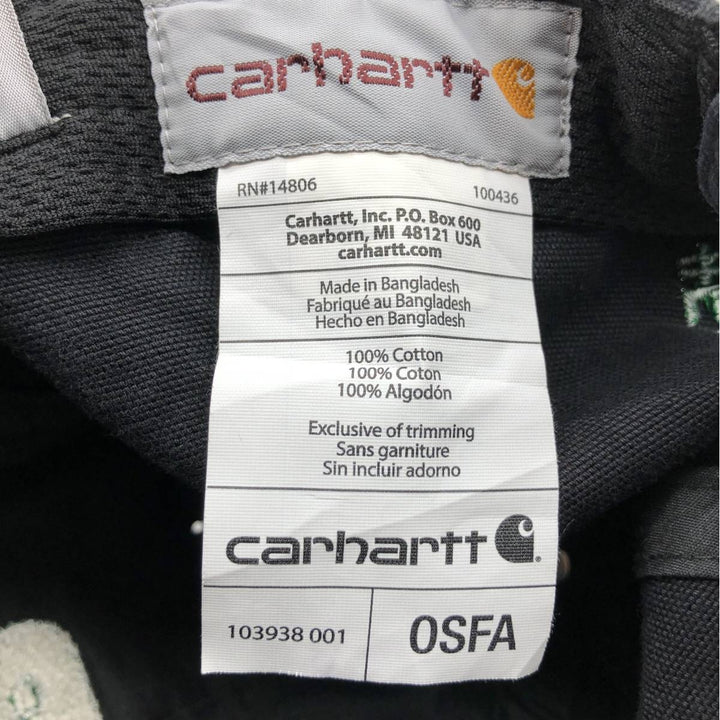 Carhartt Baseball Cap Free Size cotton black type Vintage Second Hand