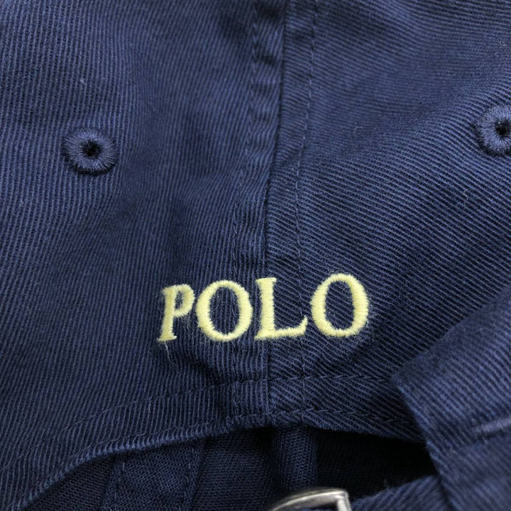 Ralph Lauren POLO RALPH LAUREN Baseball Cap Free Size cotton navy blue type Vintage Second Hand